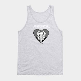 Elephant Conservation Heart Tank Top